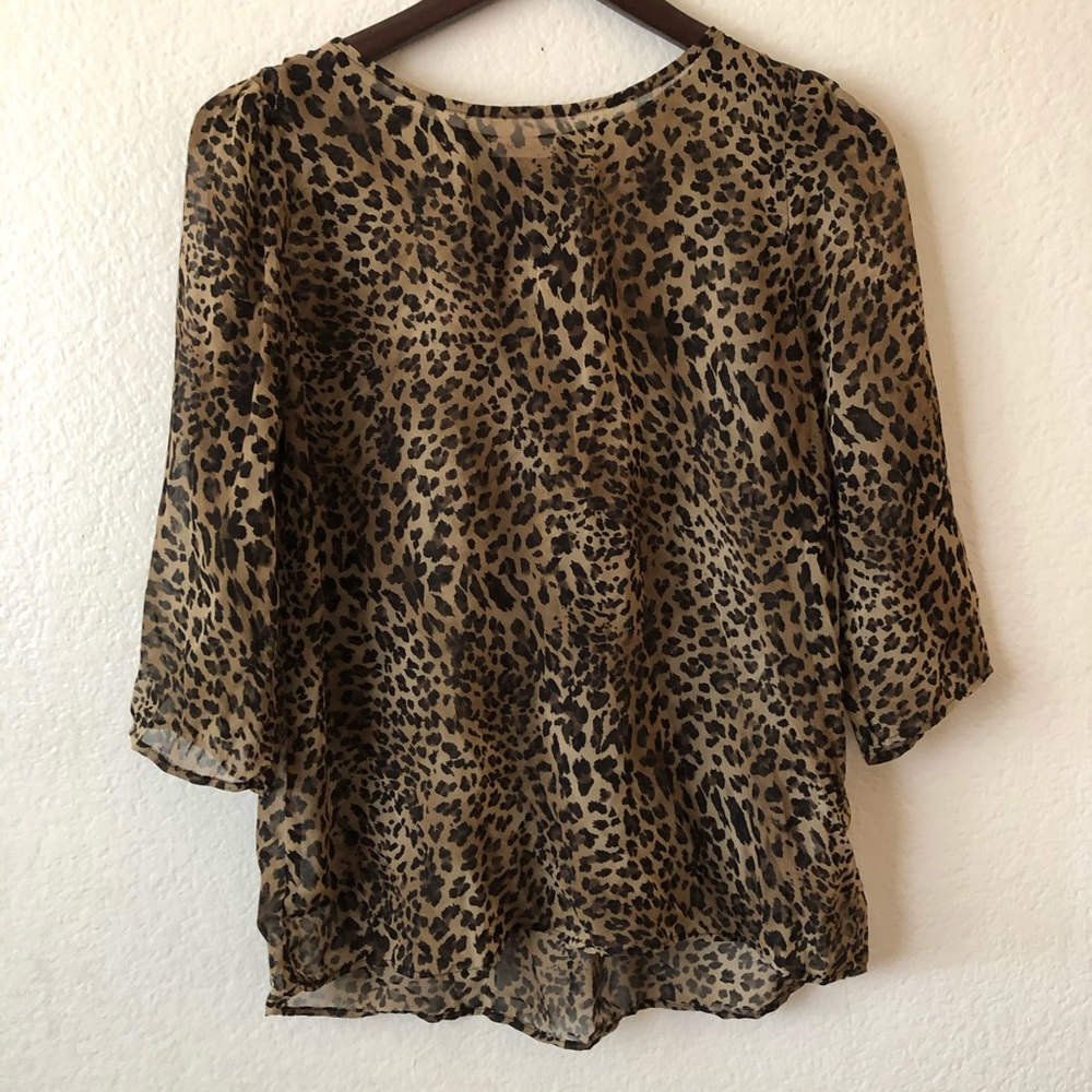 Everly Leopard Print Blouse